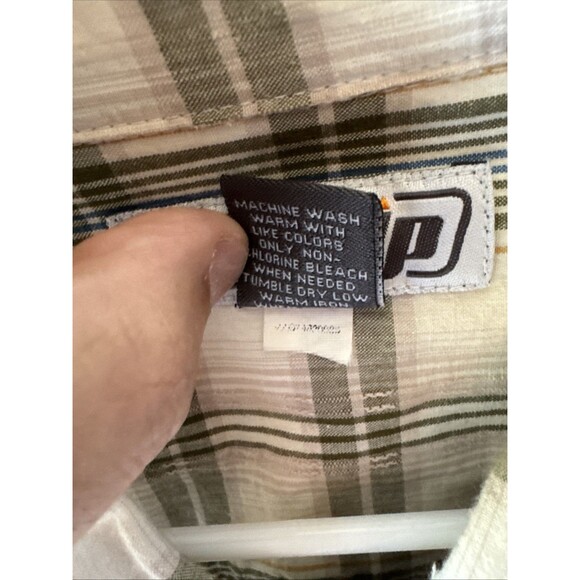 Urban Up XXL Men's Casual Button-up Shirt Lot (3) Striped & Plaid Cotton Short - Picture 9 of 11